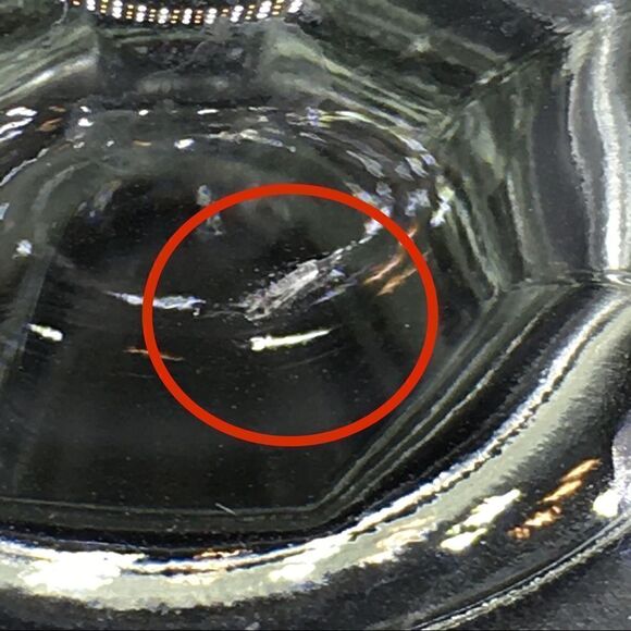 Colony Harvest Clear Pressed Glass Round Compote Dish Pedestal Bowl - Picture 15 of 16